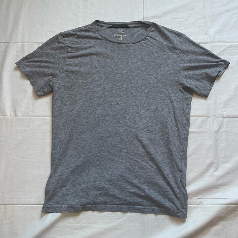 H&M Original Short Sleeve Tee Gray